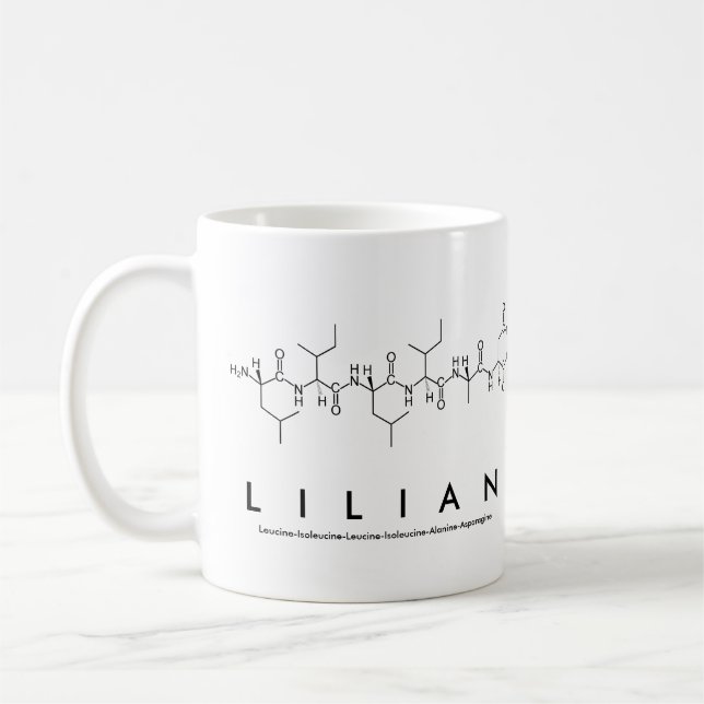 Tasse de nom de peptide de Lilian (Gauche)