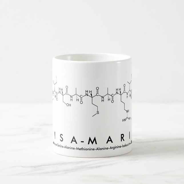 Tasse de nom de peptide de Lisa-Marie (Centre)