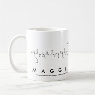 Tasse de nom de peptide de Maggie