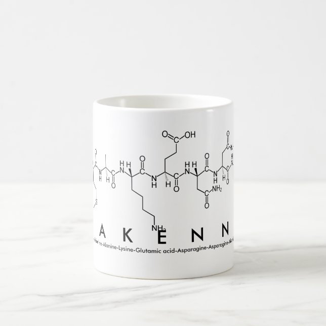 Tasse de nom de peptide de Makenna (Centre)