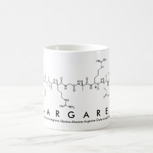Tasse de nom de peptide de Margaret