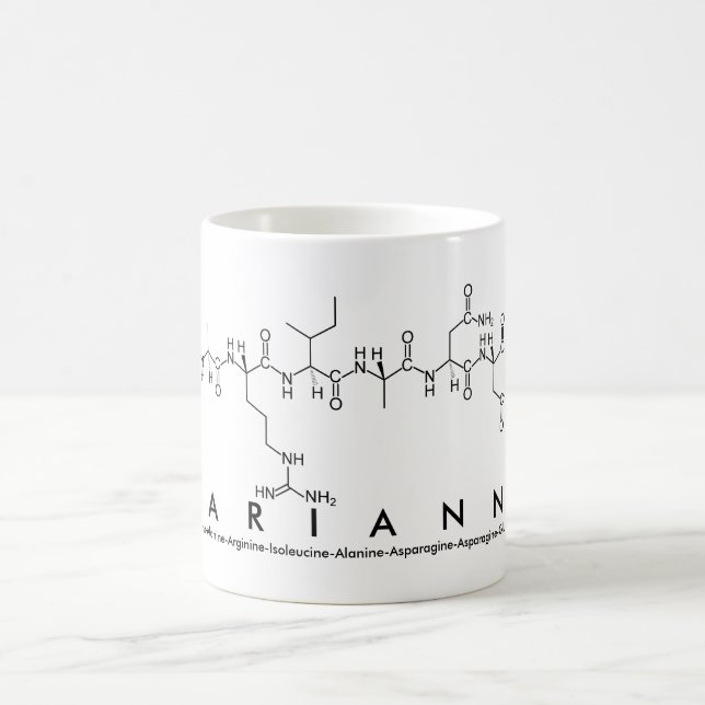 Tasse de nom de peptide de Marianne (Centre)