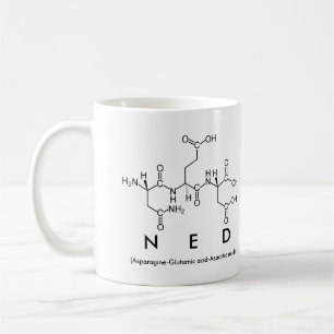 Tasse de nom de peptide de Ned