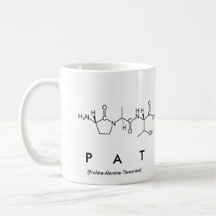 Tasse de nom de peptide de Pat