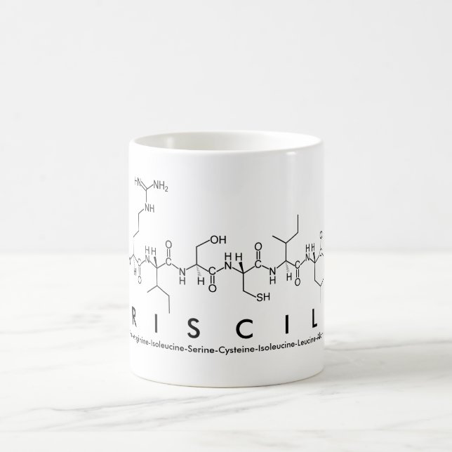 Tasse de nom de peptide de Priscila (Centre)