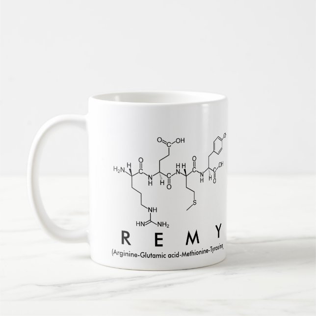Tasse de nom de peptide de Remy (Gauche)