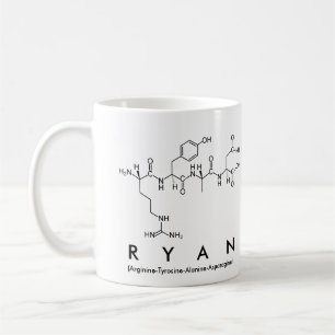 Tasse de nom de peptide de Ryan