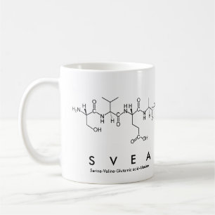 Tasse de nom de peptide de Svea