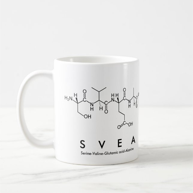 Tasse de nom de peptide de Svea (Gauche)