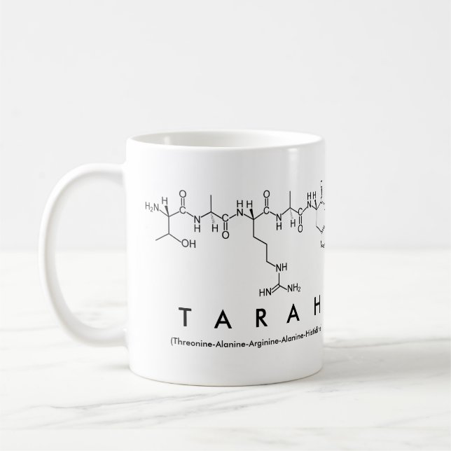 Tasse de nom de peptide de Tarah (Gauche)
