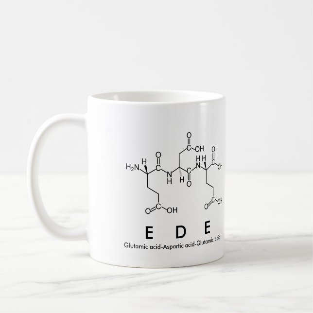 Tasse de nom de peptide d'Ede (Gauche)
