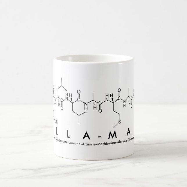 Tasse de nom de peptide d'Ella-Mae (Centre)