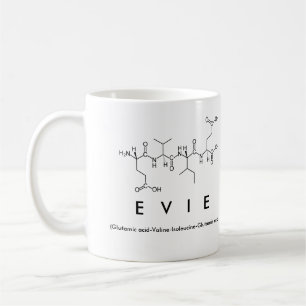 Tasse de nom de peptide d'Evie