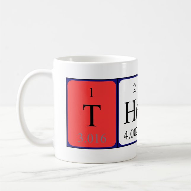 Tasse de nom de table périodique (Gauche)