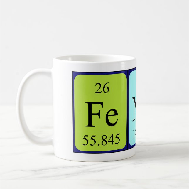 Tasse de nom de table périodique d'amortisseur (Gauche)
