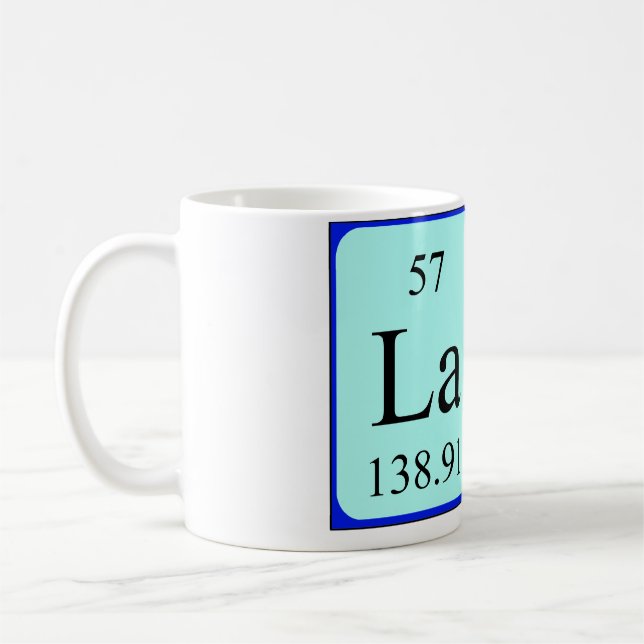 Tasse de nom de table périodique de Lana (Gauche)