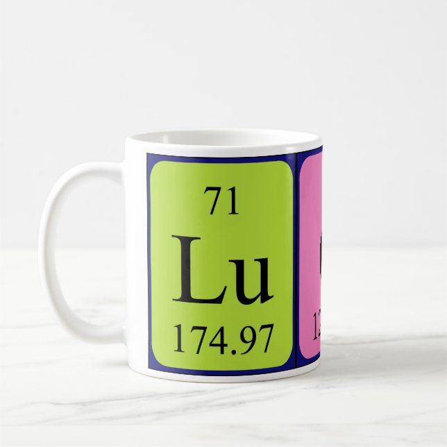 Tasse de nom de table périodique de Lucques (Gauche)