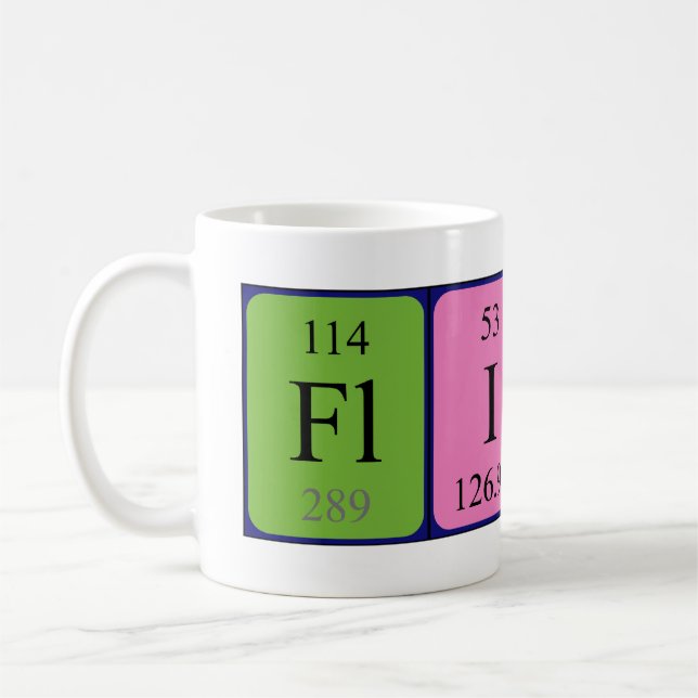 Tasse de nom de table périodique de silex (Gauche)