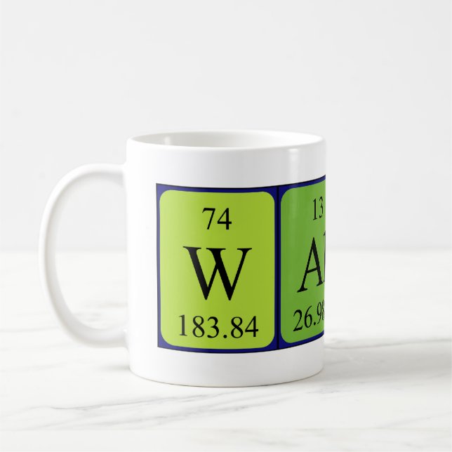 Tasse de nom de table périodique de Wallace (Gauche)