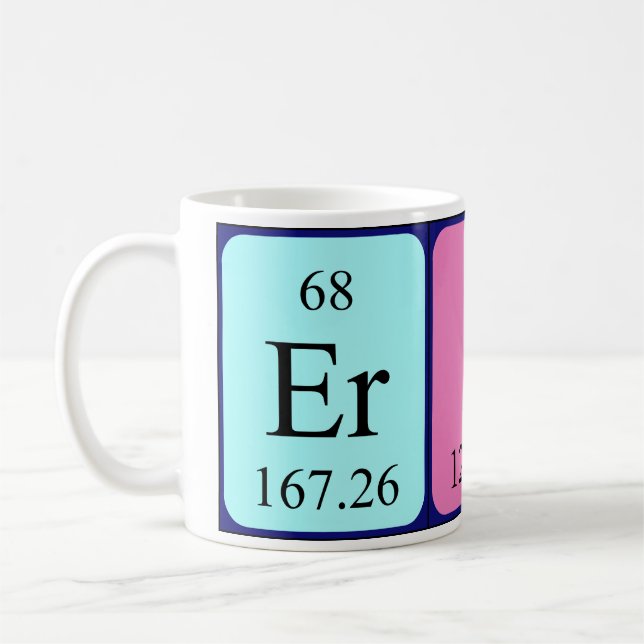 Tasse de nom de table périodique d'Éric (Gauche)