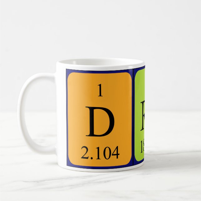 Tasse de nom de table périodique Dream (Gauche)