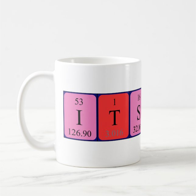 Tasse de nom de table périodique Itsuki (Gauche)