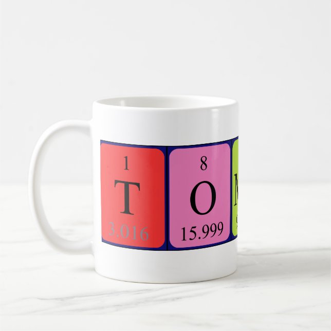 Tasse de nom de table périodique Tomoko (Gauche)