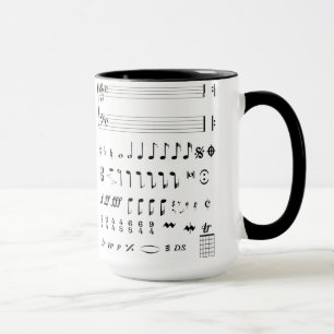 Tasse de notes musicales