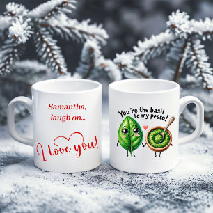 Tasse de nourriture de dessin animé drôle cadeau d