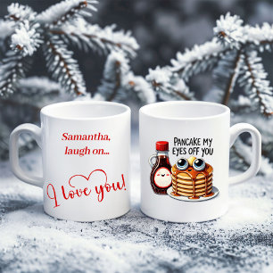 Tasse de nourriture de dessin animé drôle personna