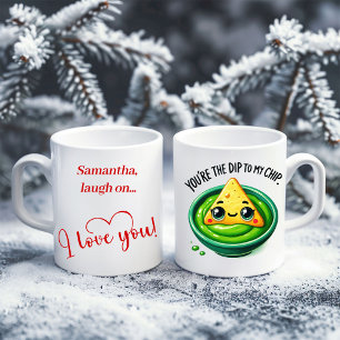 Tasse de nourriture drôle nom personnalisé Cadeau 