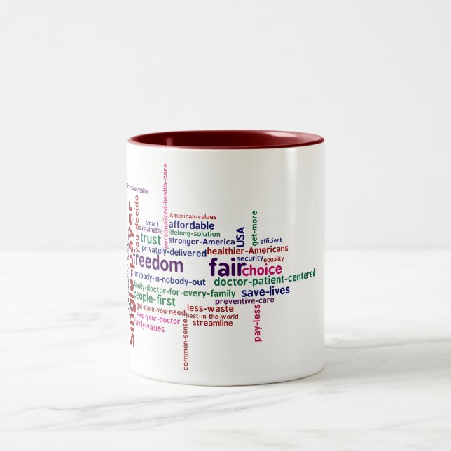 Tasse de nuage de mot (Centre)