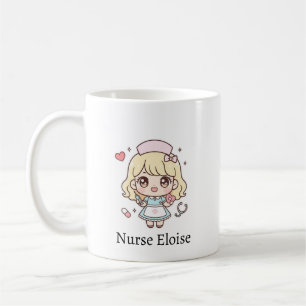 Tasse de nurse Kawaii personnalisée – Chibi mignon
