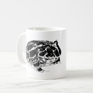 Tasse de Pacman noire et blanche