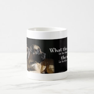 Tasse de paires de mastiff