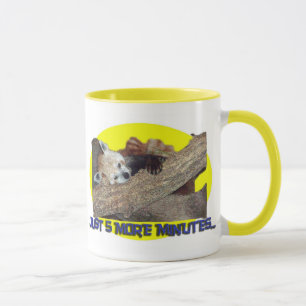 Tasse De panda rouge de sommeil de juste 5 plus minutes…