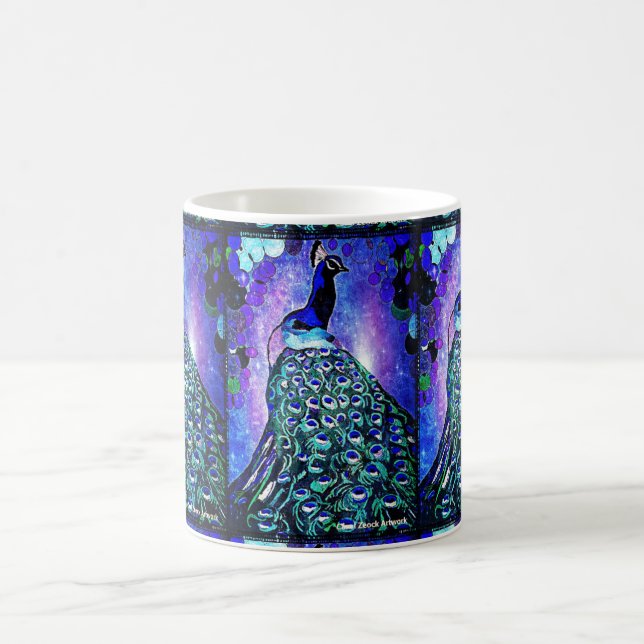 Tasse de paon par Carol Zeock (Centre)