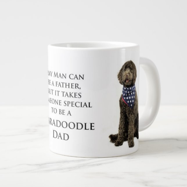 Tasse de papa de Labradoodle (Devant droit)