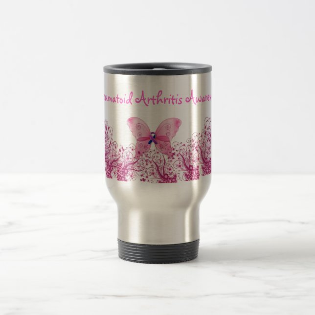 Tasse de papillon de conscience de rhumatisme (Centre)