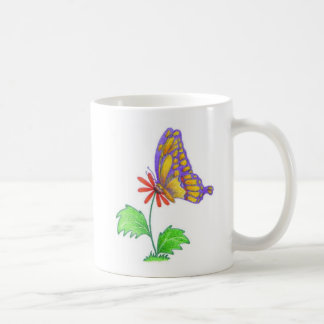 Tasse "de papillon de violette et d'or"