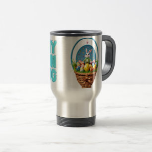 Tasse de Pâques, lapin, oeufs