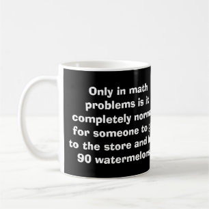 Tasse de pastèques de maths