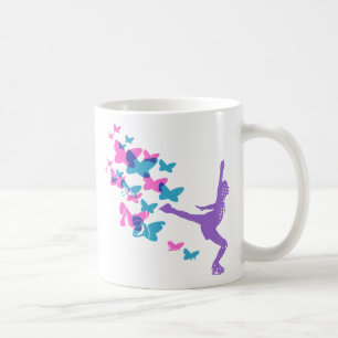Tasse de patinage de papillons