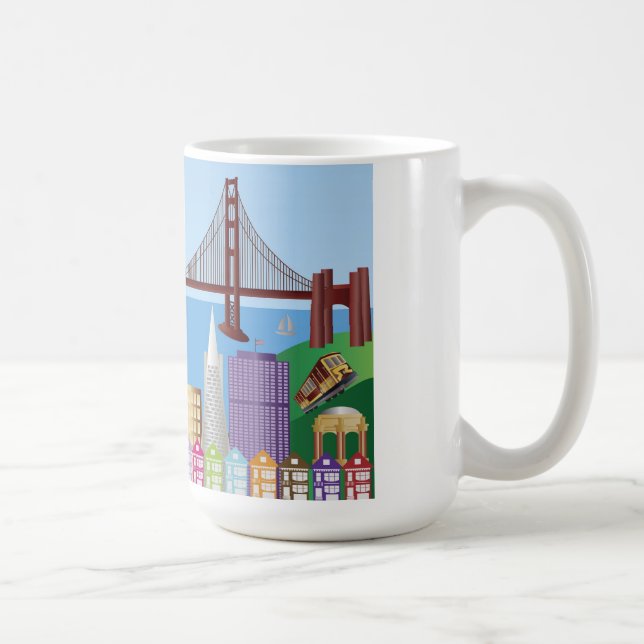 Tasse de paysage urbain de San Francisco (Droite)