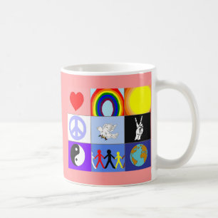 tasse de peaceloveunity - rose