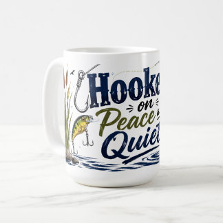 Tasse de pêche "Accro à la paix et au calme"