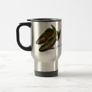 Tasse de pêche allée de voyage personnalisée