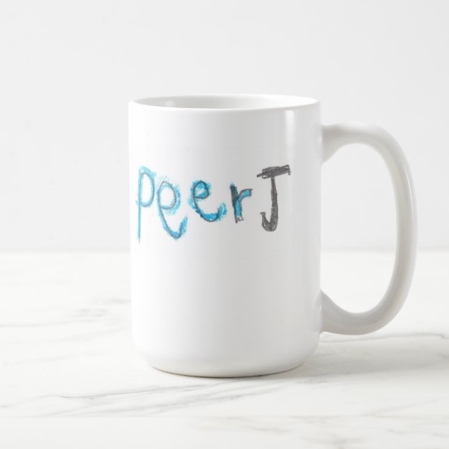 Tasse de PeerJ avec le logo d'enfants (Droite)