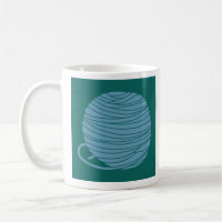 Tasse de pelote de laine de tricot