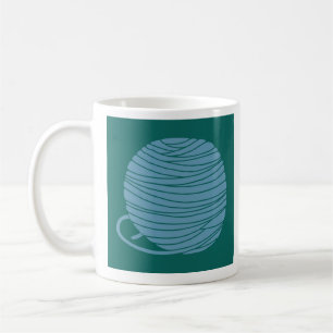 Tasse de pelote de laine de tricot